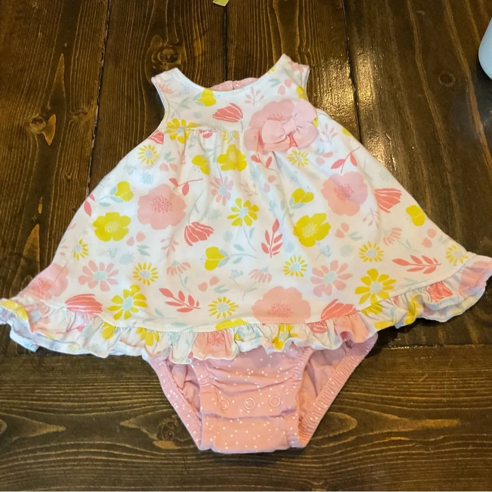 Floral Pink Baby Romper